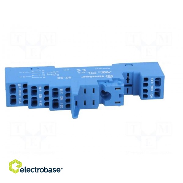 Socket | PIN: 8 | 8A | 250VAC | 097.01,097.71 | for DIN rail mounting image 9