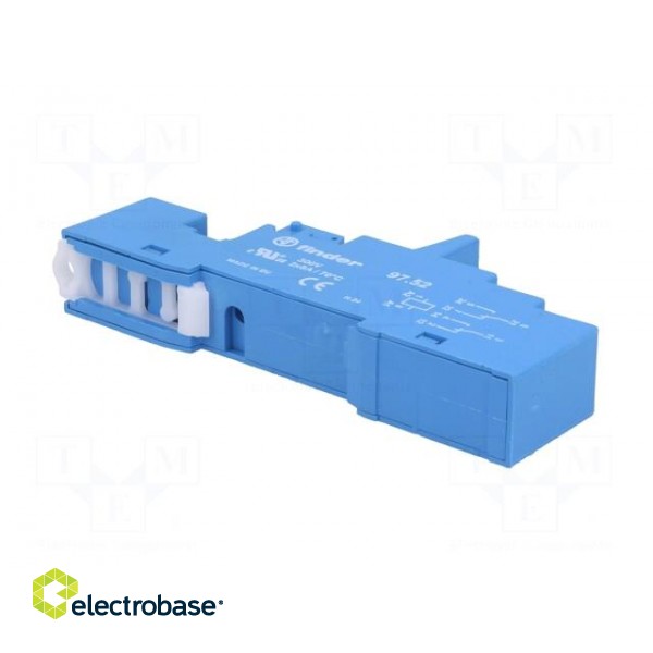 Socket | PIN: 8 | 8A | 250VAC | 097.01,097.71 | for DIN rail mounting image 6