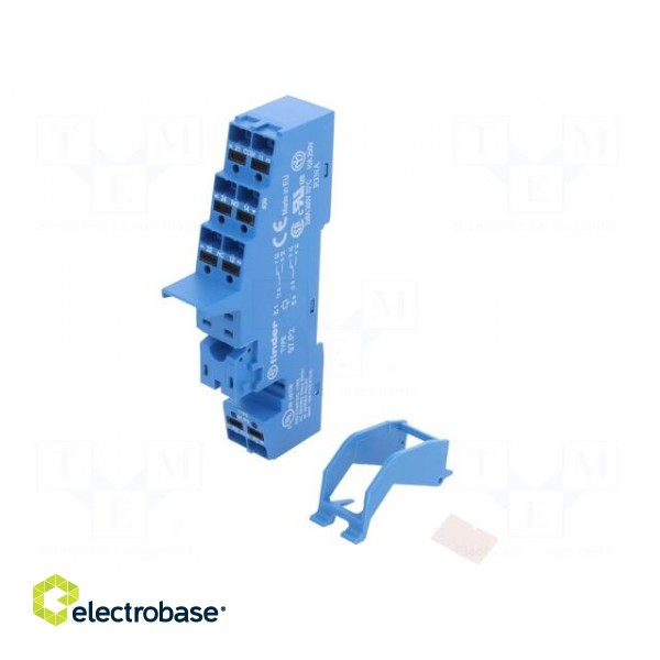 Socket | PIN: 8 | 8A | 250VAC | Mounting: DIN | Leads: spring clamps фото 1