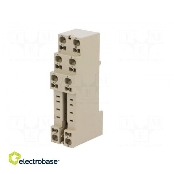 Socket | PIN: 8 | H3YN-2 | for DIN rail mounting | Series: MY2 image 2