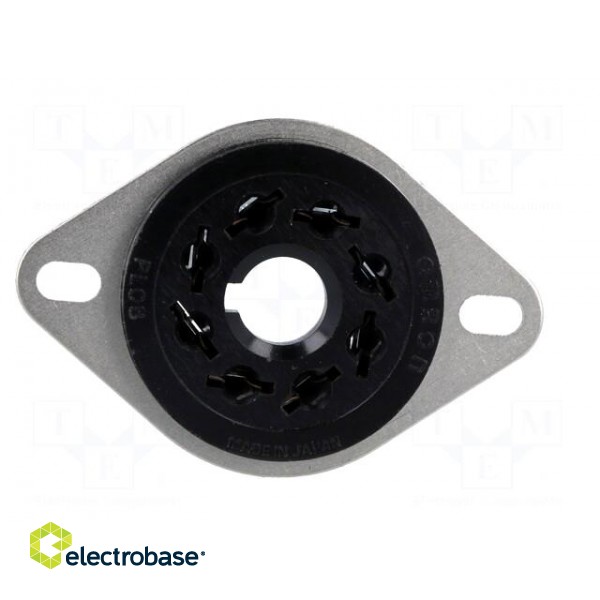 Socket | PIN: 8 | Mounting: soldered | Series: MK2 | octal image 9
