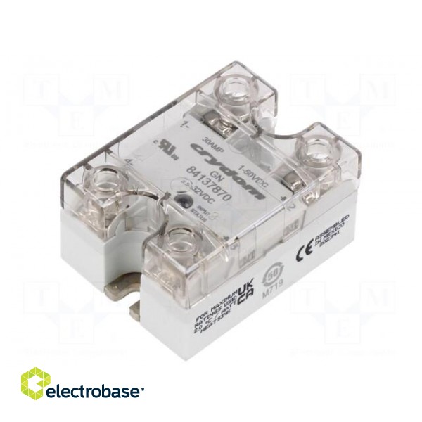 Relay: solid state | 30A | 1÷50VDC | Variant: 1-phase | Series: 8413,GN