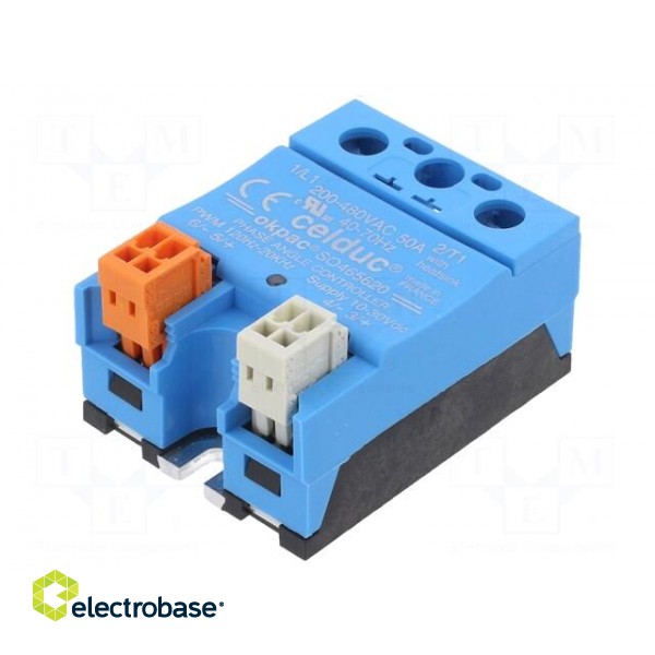 Relay: solid state | 50A | 200÷480VAC | Variant: 1-phase | -40÷90°C image 1