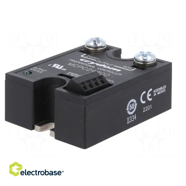 Relay: solid state | Ucntrl: 8÷32VDC | 90A | 180÷280VAC | on panel image 2