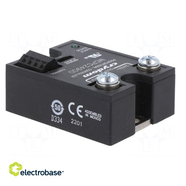 Relay: solid state | Ucntrl: 8÷32VDC | 90A | 180÷280VAC | on panel image 4