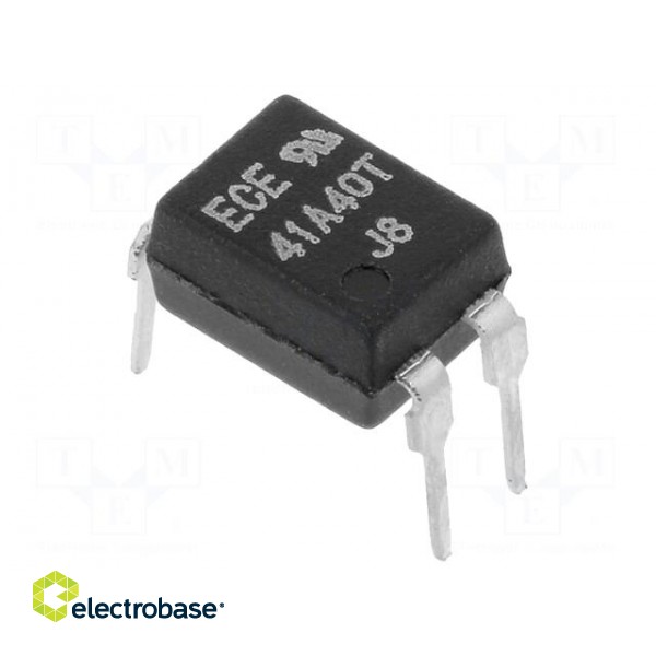 Relay: solid state | Icntrl max: 50mA | 130mA | max.400VAC | 30Ω | DIP4