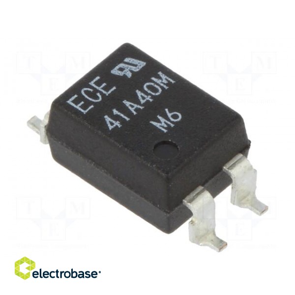 Relay: solid state | Icntrl max: 50mA | 130mA | max.400VAC | 30Ω | SMD4