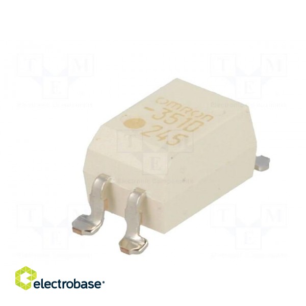 Relay: solid state | SPST-NO | Icntrl: 25mA | 120mA | max.350VAC | SMT image 2
