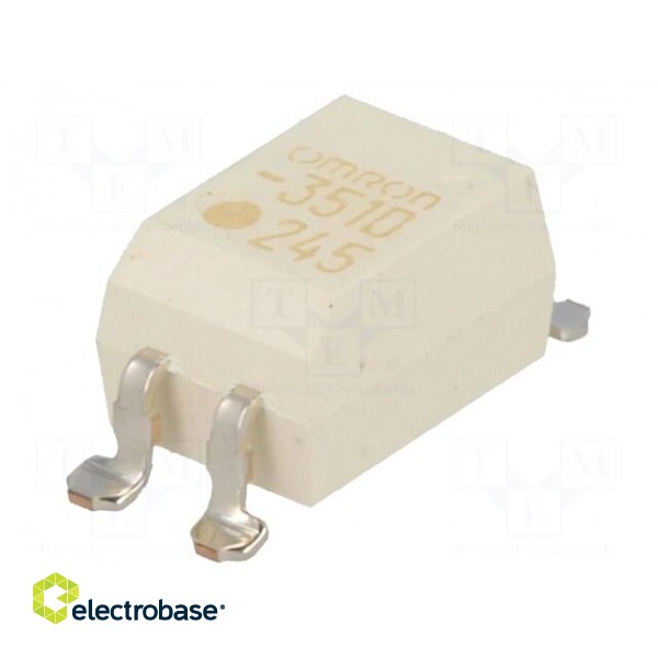 Relay: solid state | SPST-NO | Icntrl: 25mA | 120mA | max.350VAC | SMT image 1