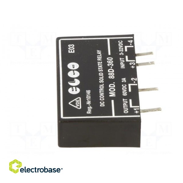 Relay: solid state | SPST-NO | Ucntrl: 3÷32VDC | 3A | max.60VDC image 7