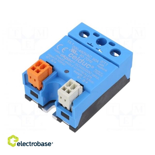 Relay: solid state | Ucntrl: 0÷10VDC | 50A | 200÷480VAC | -40÷90°C image 1