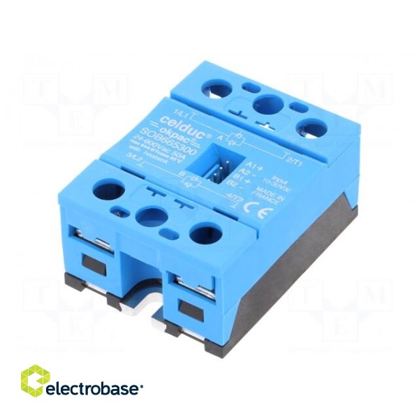 Relay: solid state | Ucntrl: 10÷30VDC | 50A | 24÷600VAC | -55÷100°C image 1