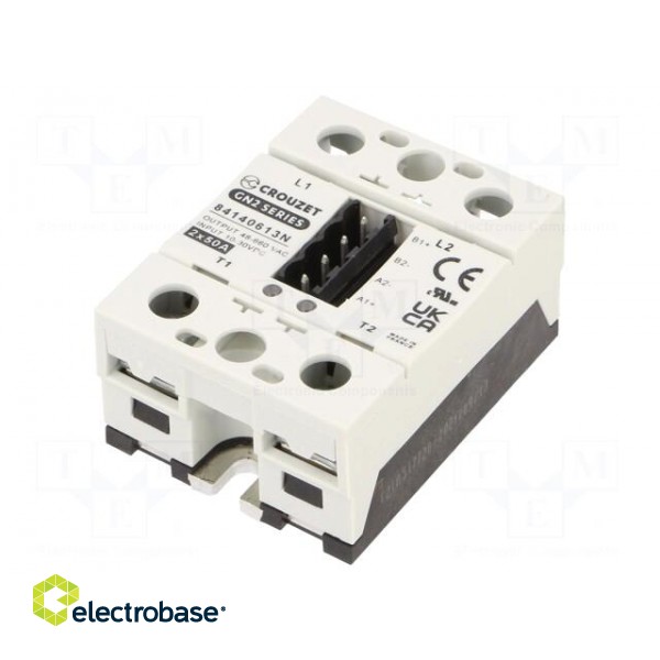 Relay: solid state | Ucntrl: 10÷30VDC | 50A | 48÷660VAC | -40÷80°C фото 1