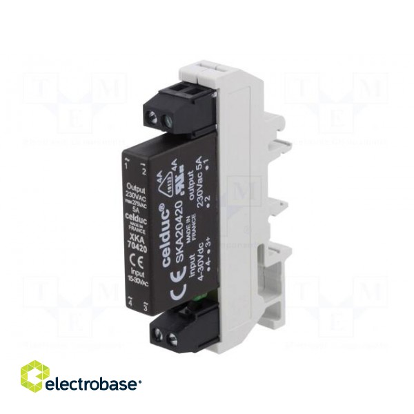 Relay: solid state | Ucntrl: 15÷30VAC,15÷30VDC | 6.5A | 12÷275VAC