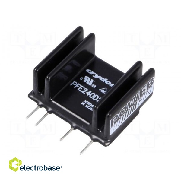 Relay: solid state | Ucntrl: 15÷32VDC | 25A | 24÷280VAC | THT | SIP