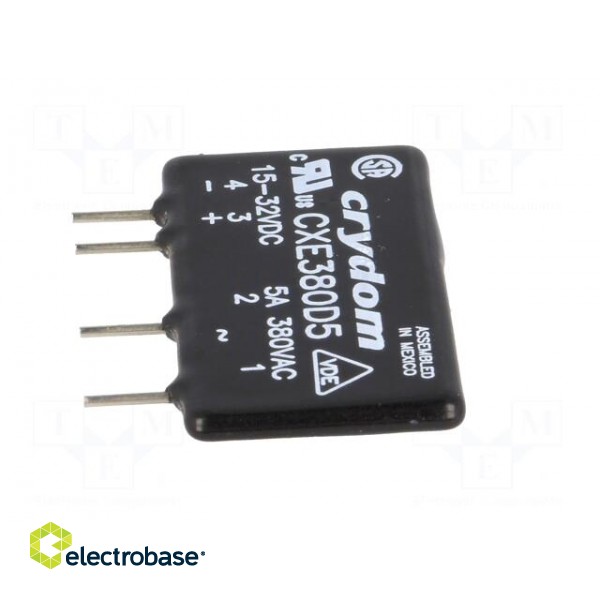 Relay: solid state | Ucntrl: 15÷32VDC | 5A | 48÷530VAC | THT | SIP image 3