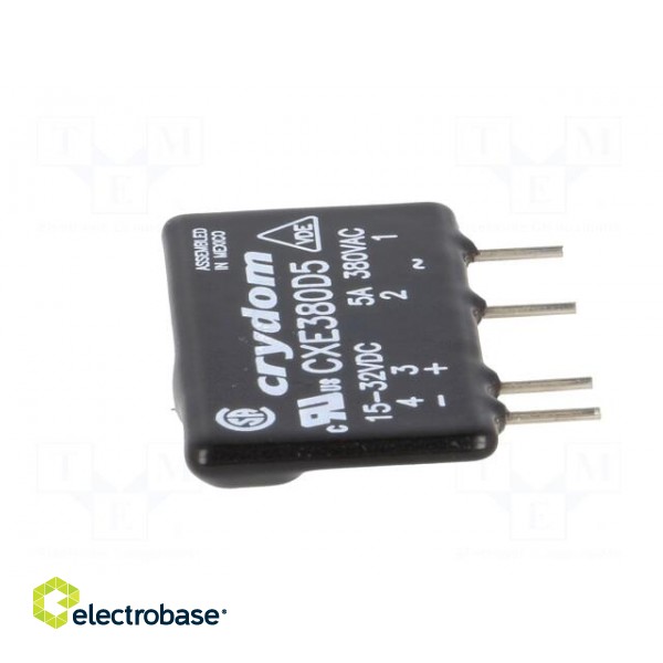 Relay: solid state | Ucntrl: 15÷32VDC | 5A | 48÷530VAC | THT | SIP image 7