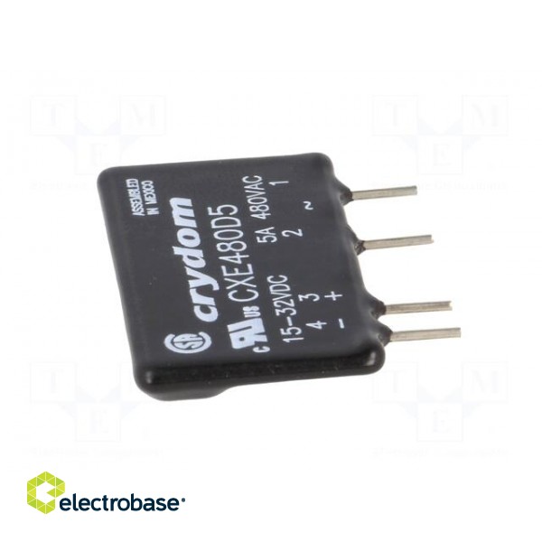 Relay: solid state | Ucntrl: 15÷32VDC | 5A | 48÷660VAC | THT | SIP image 7