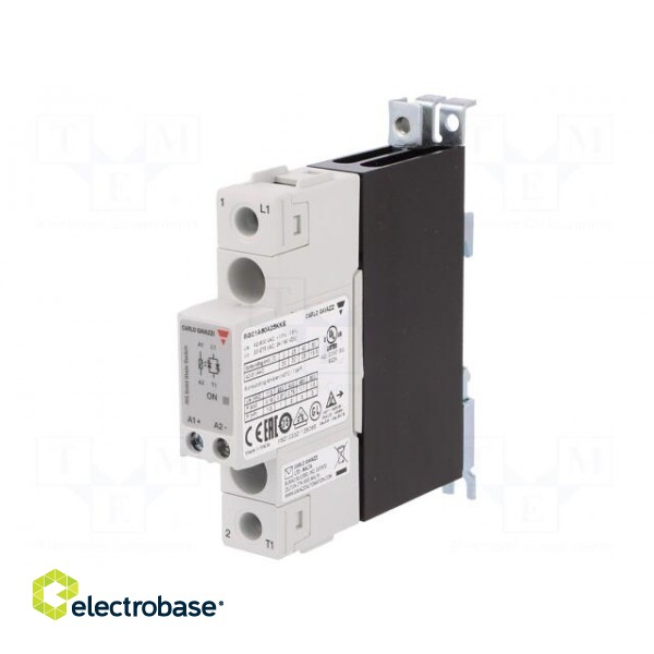 Relay: solid state | Ucntrl: 20÷275VAC | 25A | 42÷600VAC | DIN,panel image 1