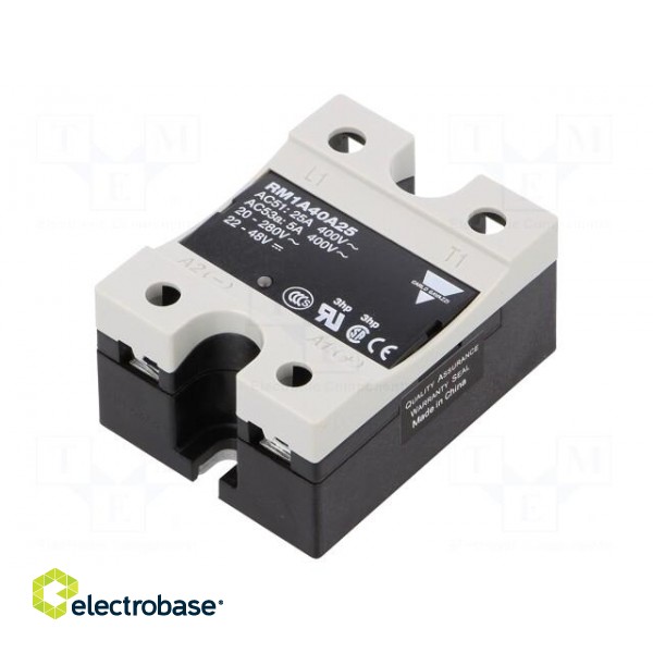 Relay: solid state | Ucntrl: 20÷280VAC | 25A | 42÷440VAC | -20÷70°C image 1