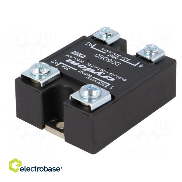 Relay: solid state | Ucntrl: 3.5÷32VDC | 80A | 0÷60VDC | -40÷100°C image 6