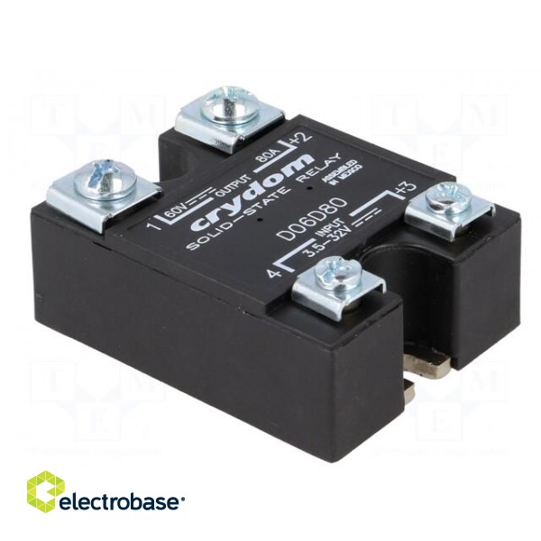 Relay: solid state | Ucntrl: 3.5÷32VDC | 80A | 0÷60VDC | -40÷100°C image 8
