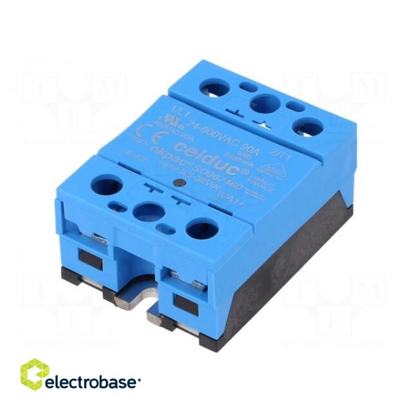 Relay: solid state | Ucntrl: 3.5÷32VDC | 90A | 24÷600VAC | -55÷100°C image 1