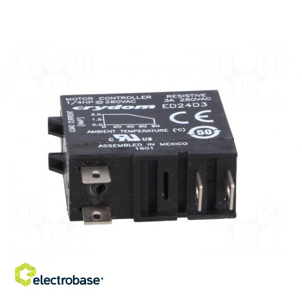 Relay: solid state | Ucntrl: 3÷15VDC | 3A | 24÷280VAC | socket image 5