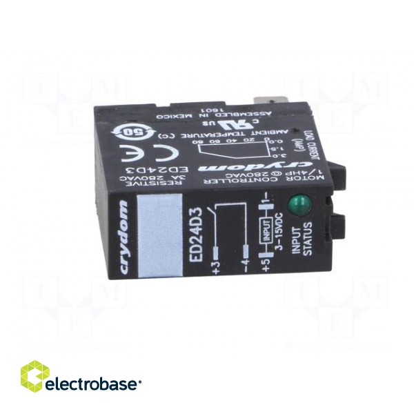 Relay: solid state | Ucntrl: 3÷15VDC | 3A | 24÷280VAC | socket image 9