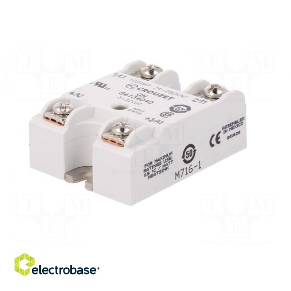Relay: solid state | Ucntrl: 3÷32VDC | 100A | 24÷280VAC | on panel image 2