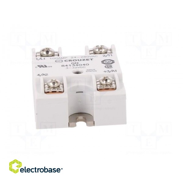 Relay: solid state | Ucntrl: 3÷32VDC | 100A | 24÷280VAC | on panel image 9