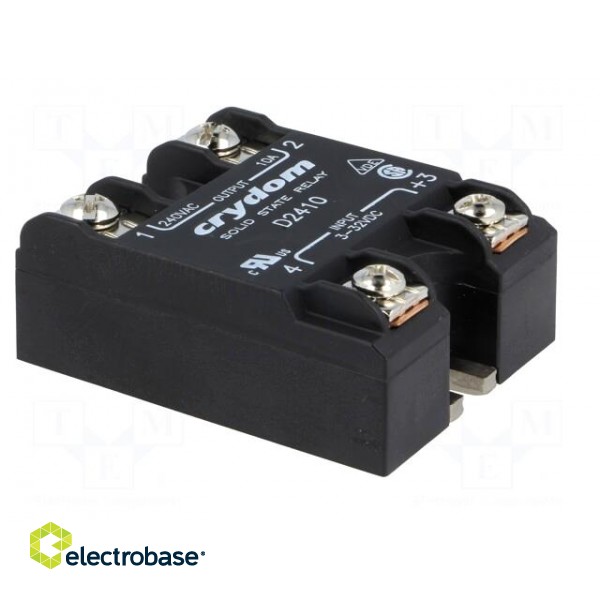 Relay: solid state | Ucntrl: 3÷32VDC | 10A | 24÷280VAC | -40÷80°C | IP00 image 8