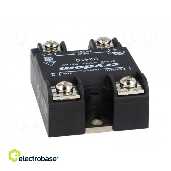 Relay: solid state | Ucntrl: 3÷32VDC | 10A | 24÷280VAC | -40÷80°C | IP00 image 5