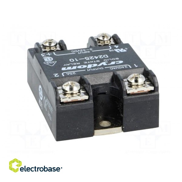 Relay: solid state | Ucntrl: 3÷32VDC | 25A | 24÷280VAC | -40÷80°C | IP00 image 5
