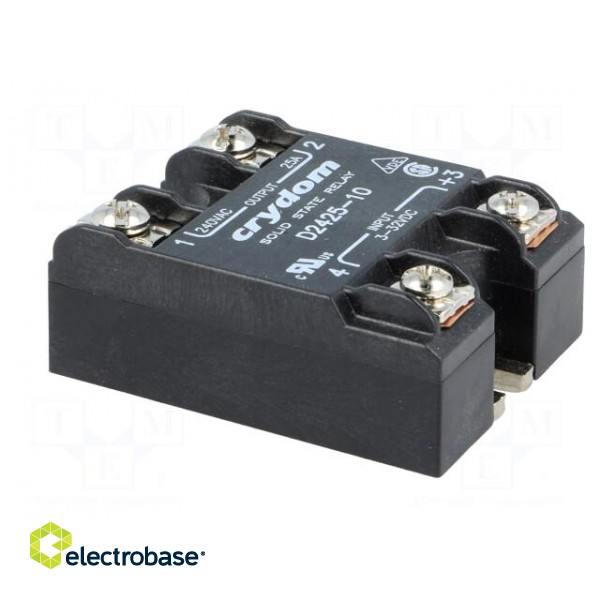 Relay: solid state | Ucntrl: 3÷32VDC | 25A | 24÷280VAC | -40÷80°C | IP00 image 8