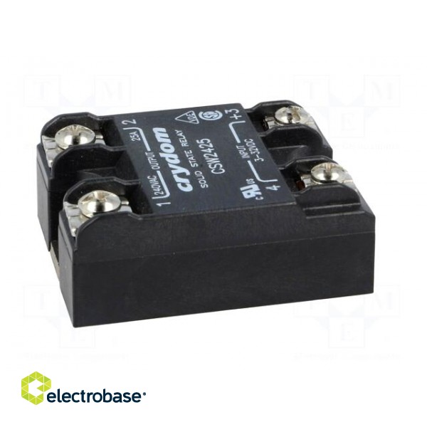 Relay: solid state | Ucntrl: 3÷32VDC | 25A | 24÷280VAC | -40÷80°C | IP00 фото 7