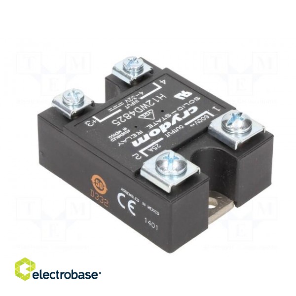 Relay: solid state | Ucntrl: 3÷32VDC | 25A | 48÷660VAC | -40÷80°C | IP00 image 4