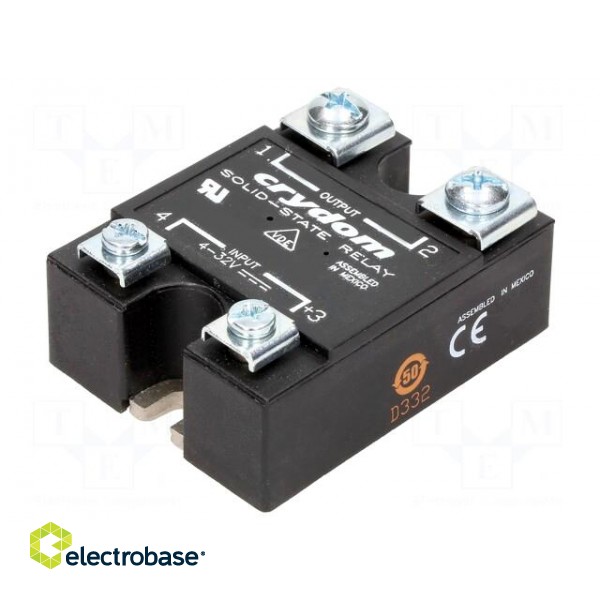 Relay: solid state | Ucntrl: 4÷32VDC | 125A | 48÷660VAC | H12WD | IP00