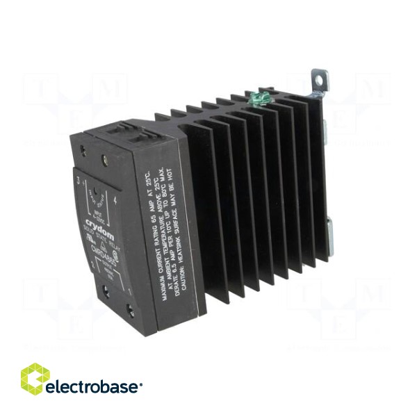 Relay: solid state | Ucntrl: 3÷32VDC | 65A | 48÷530VAC | -40÷80°C image 2