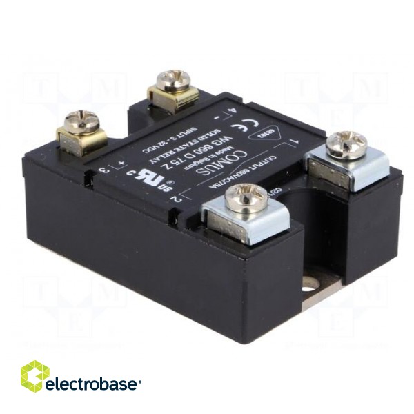Relay: solid state | Ucntrl: 3÷32VDC | 75A | 24÷660VAC | -20÷80°C image 4