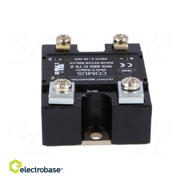 Relay: solid state | Ucntrl: 3÷32VDC | 75A | 24÷660VAC | -20÷80°C image 5