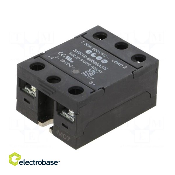 Relay: solid state | Ucntrl: 3÷32VDC | 80A | 24÷660VAC | -30÷80°C