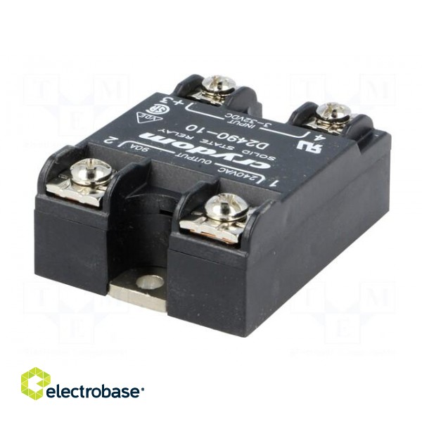 Relay: solid state | Ucntrl: 3÷32VDC | 90A | 24÷280VAC | -40÷80°C | IP00 image 6