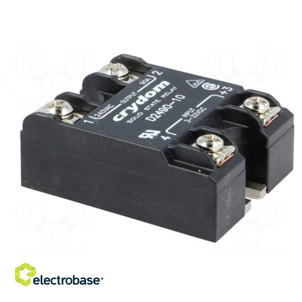 Relay: solid state | Ucntrl: 3÷32VDC | 90A | 24÷280VAC | -40÷80°C | IP00 image 8