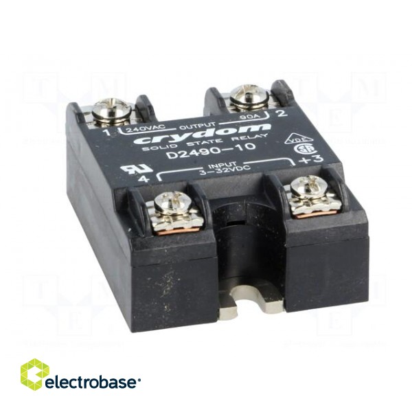 Relay: solid state | Ucntrl: 3÷32VDC | 90A | 24÷280VAC | -40÷80°C | IP00 image 9