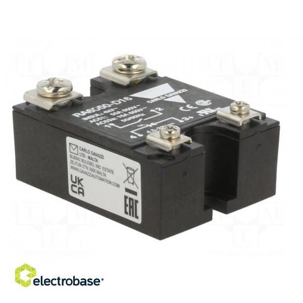 Relay: solid state | Ucntrl: 4.5÷32VDC | 50A | 24÷690VAC | -20÷70°C фото 8