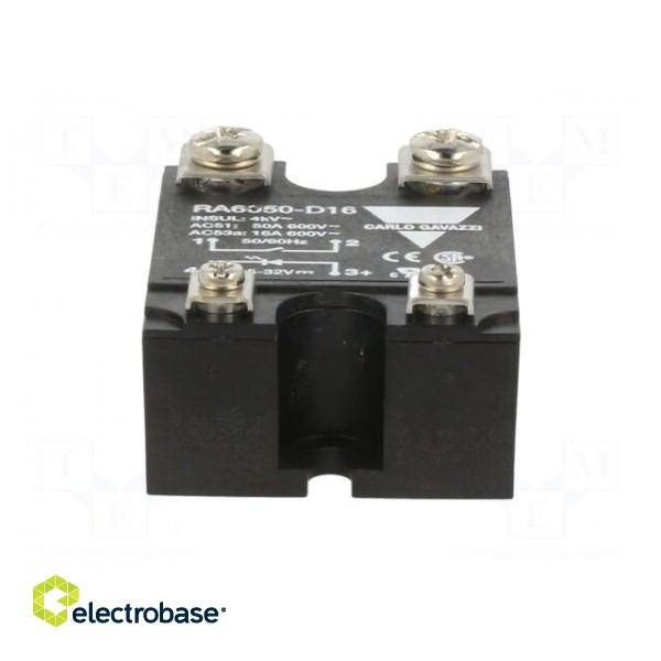 Relay: solid state | Ucntrl: 4.5÷32VDC | 50A | 24÷690VAC | -20÷70°C фото 9
