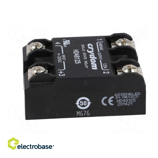 Relay: solid state | Ucntrl: 4÷32VDC | 125A | 48÷530VAC | -40÷80°C image 3