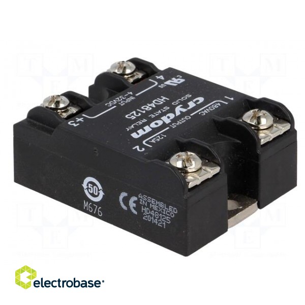 Relay: solid state | Ucntrl: 4÷32VDC | 125A | 48÷530VAC | -40÷80°C image 4