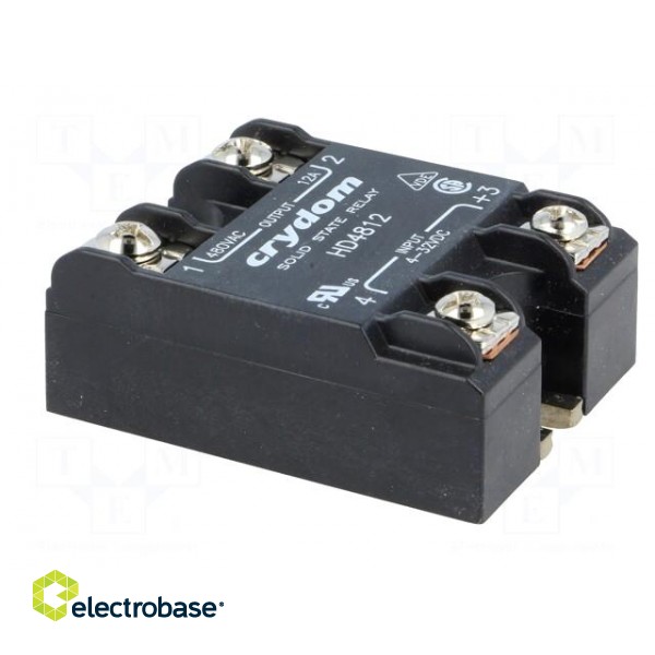 Relay: solid state | Ucntrl: 4÷32VDC | 12A | 48÷530VAC | HD48 | 1-phase image 8